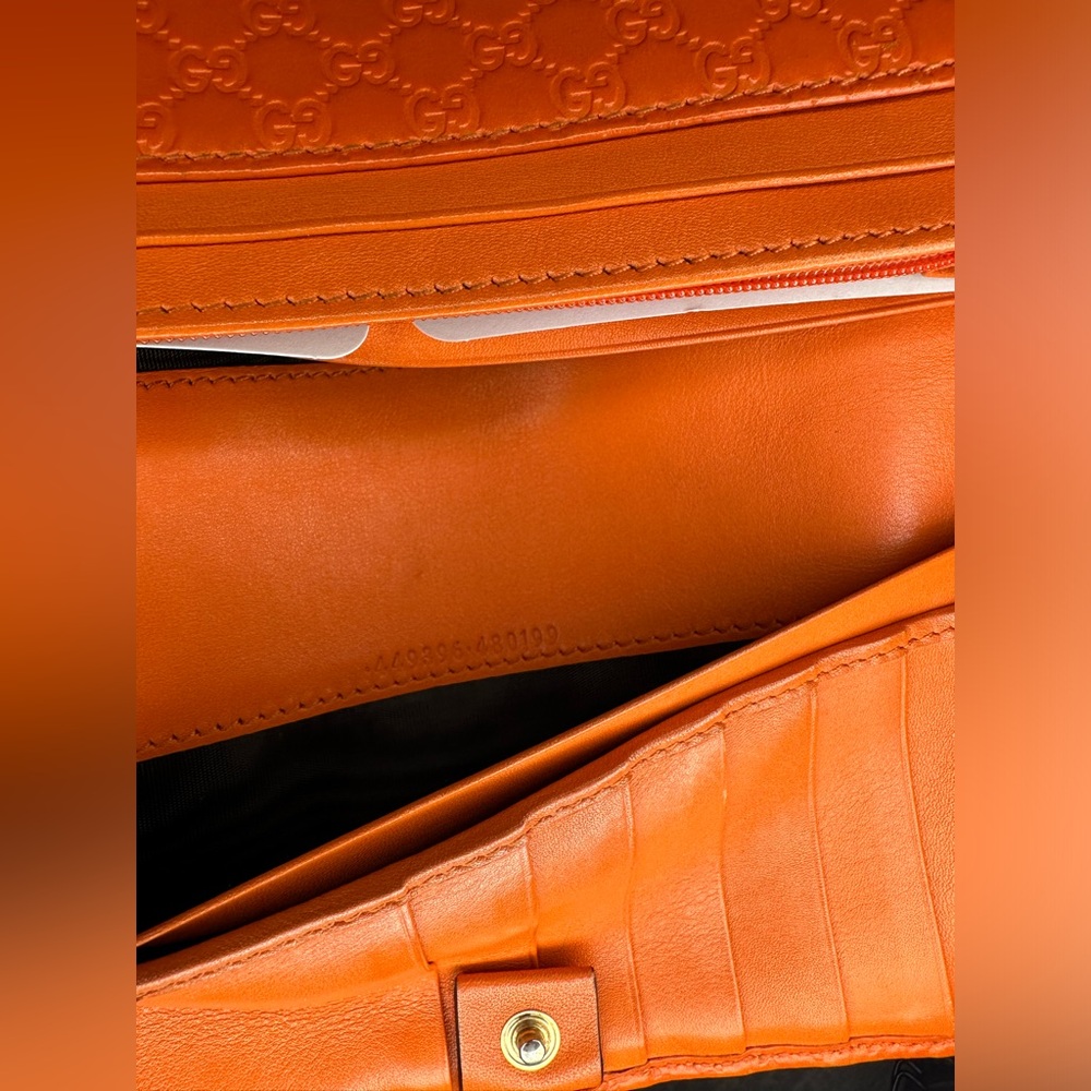 Gucci Guccissima Long Wallet - orange - Picture 10 of 13